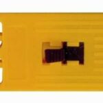 YELLOW PLASTIC SINGLE EDGE SCRAPER 208