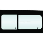 LHR LWB BONDED SLIDING GLASS GY (OPENING AT FRT)