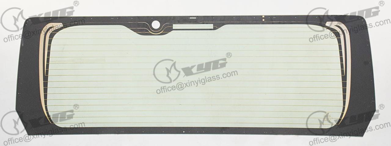 REAR HEATED WINDOW GREEN WIPER HOLE