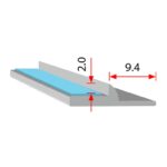 UNIVERSAL MOULD – 9.4MM FLAP PLUS 2MM LIP (15M ROLL)